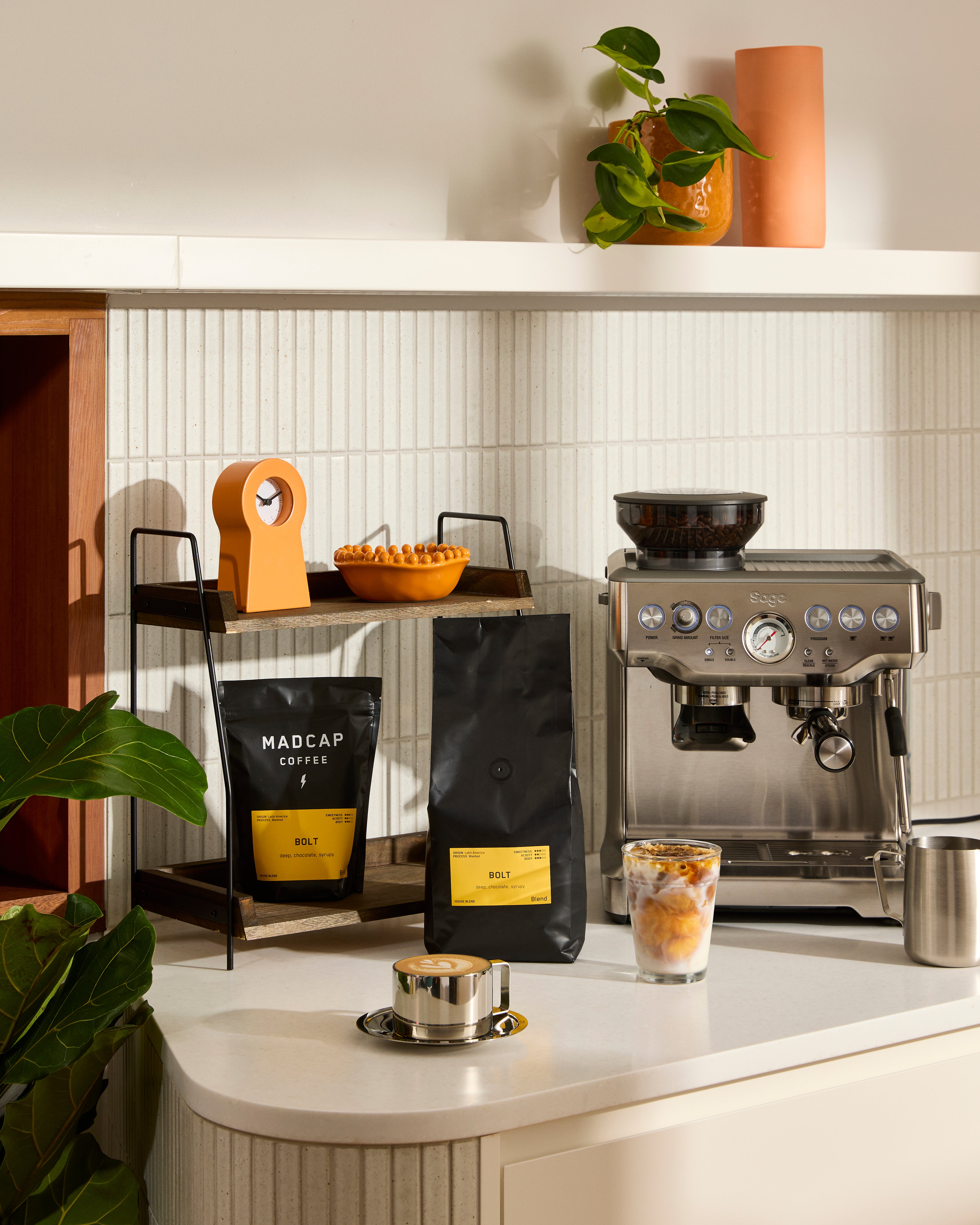 barista with beans