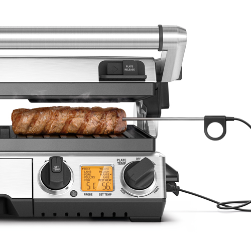 the Smart Grill™ Pro Grills & Sandwichmaker in Gebürsteter Edelstahl temperaturfühler