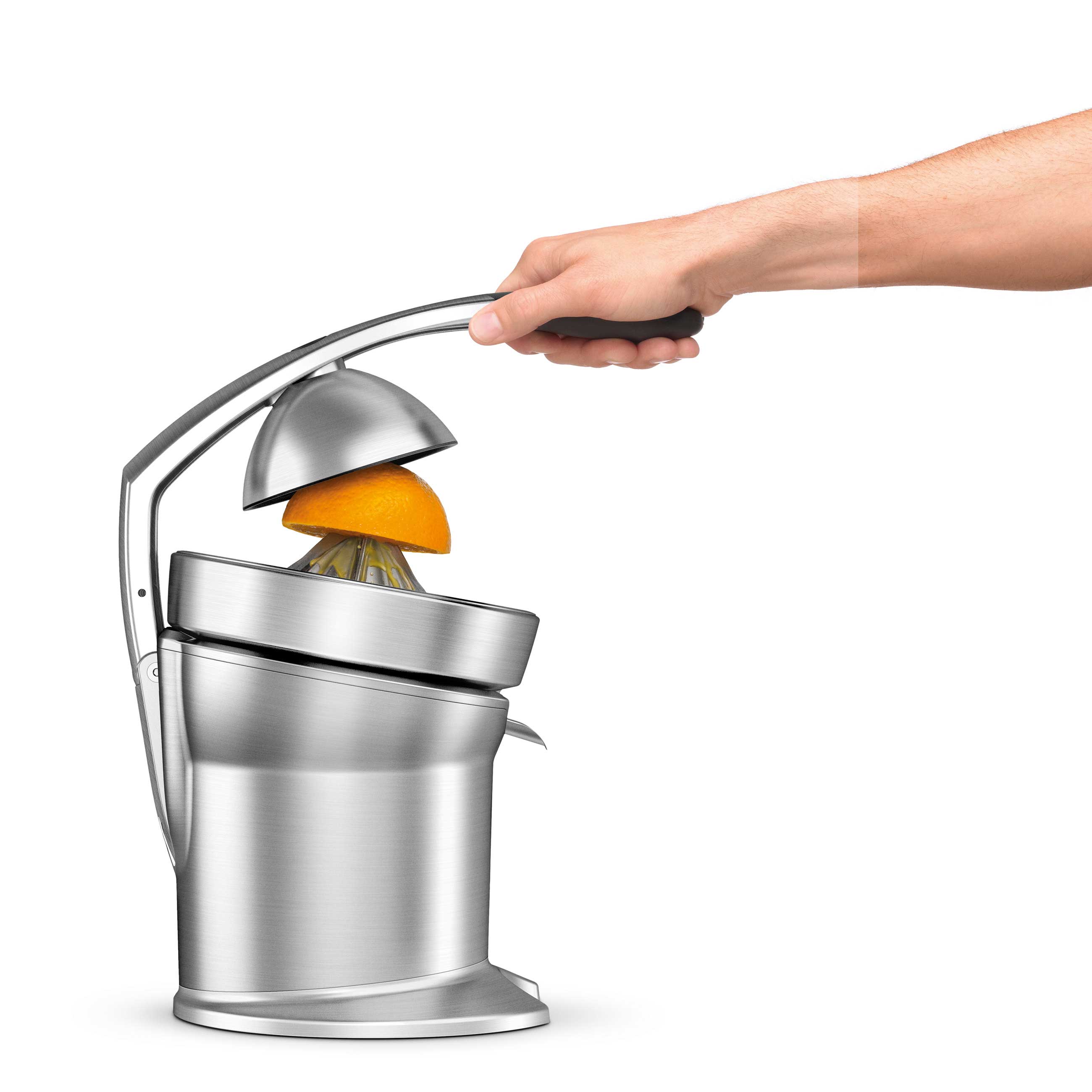 the Citrus Press™ Pro Juicers in Silver acid resistant die-cast cone