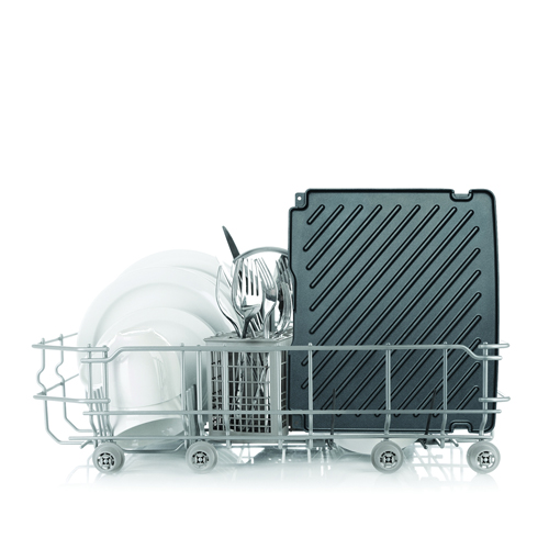 the BBQ and Press grill in Brushed Stainless Steel is easy to clean