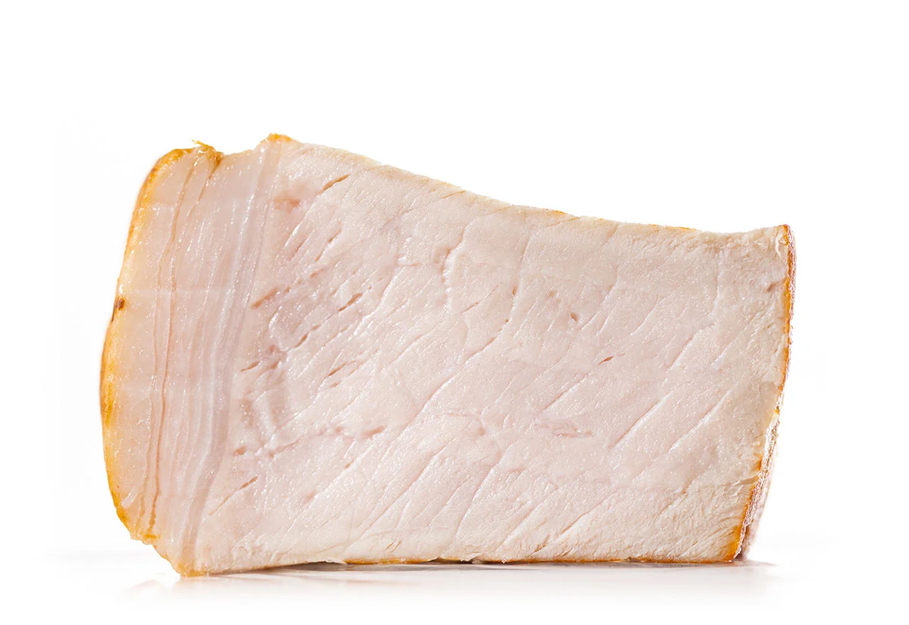 Pork chop cooked with no delta.