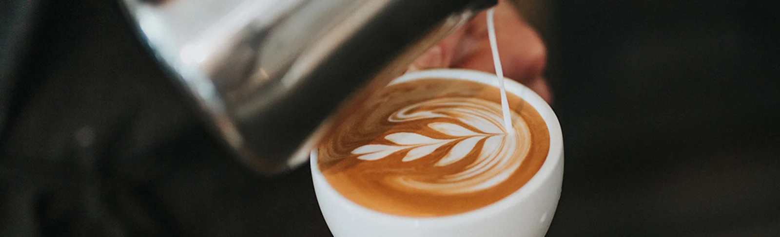 Barista doing latte art