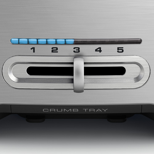 The Smart Toast™ Toaster in Silber variable bräunungskontrolle