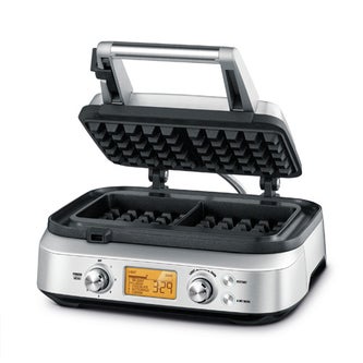 the Smart Waffle™ Pro Waffeleisen in Gebürsteter Edelstahl backelemente mit antihaftbeschichtung
