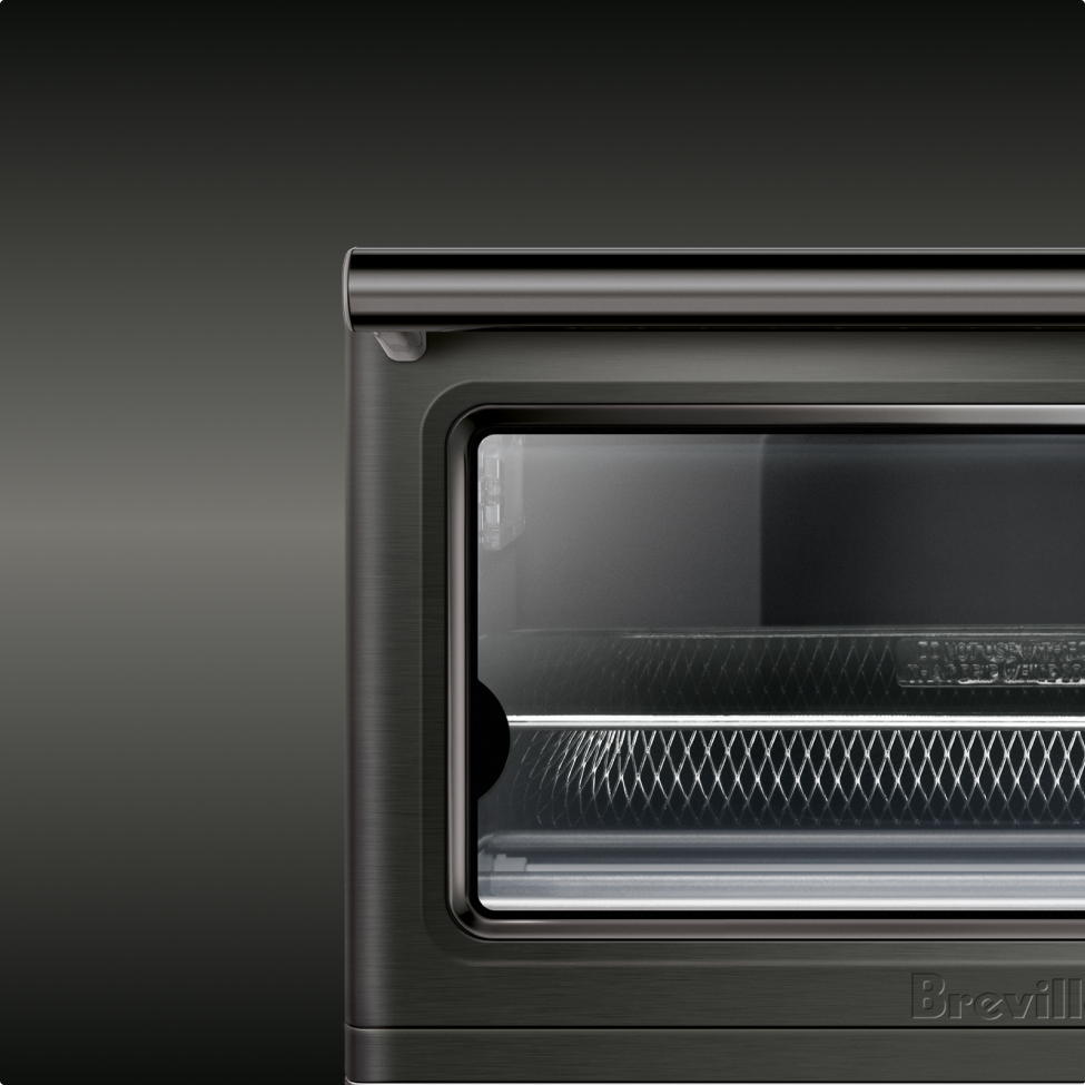 Compact oven in noir finish