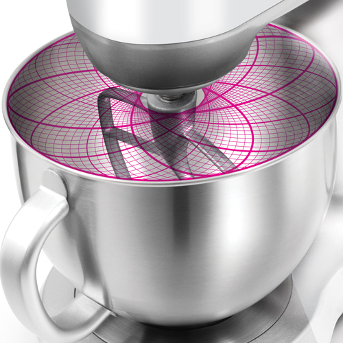 the Scraper Mixer™ Mixers in Silver planetary mixing