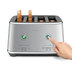A hand reached out to press a button of the Eye Q™ Auto 4 Slice