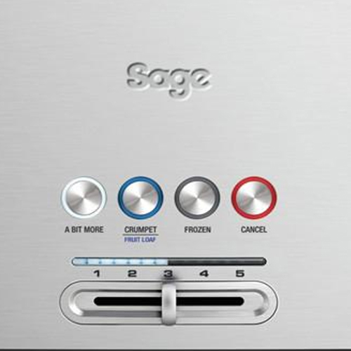 the Bit More Toaster® 4 Slice Toasters in Silver variable browning control