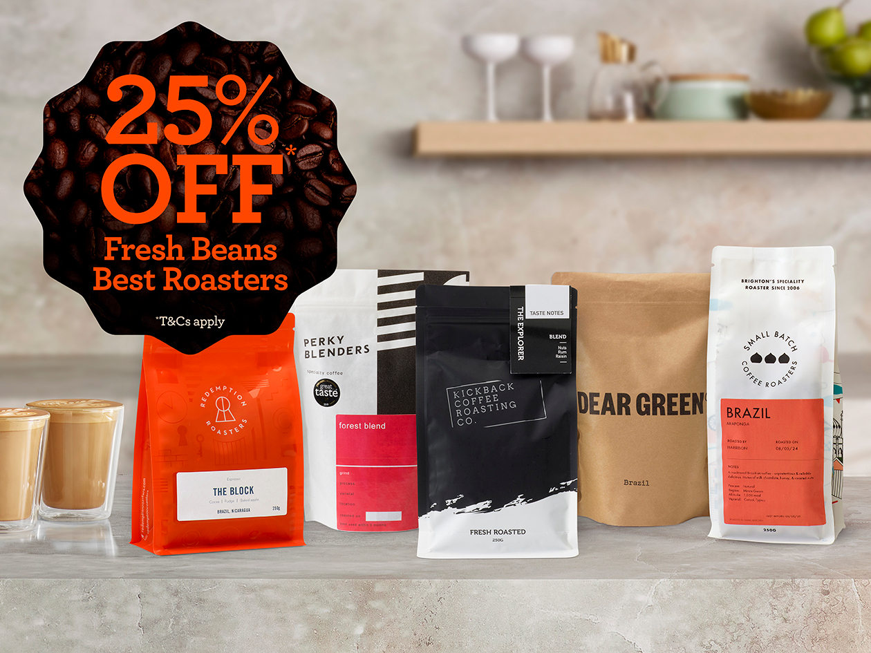 Get 25% off fresh beans