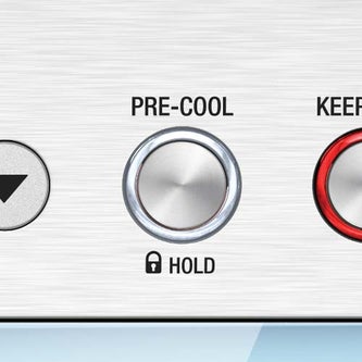the Smart Scoop™ in Brushed Stainless Steel pre cool functionality
