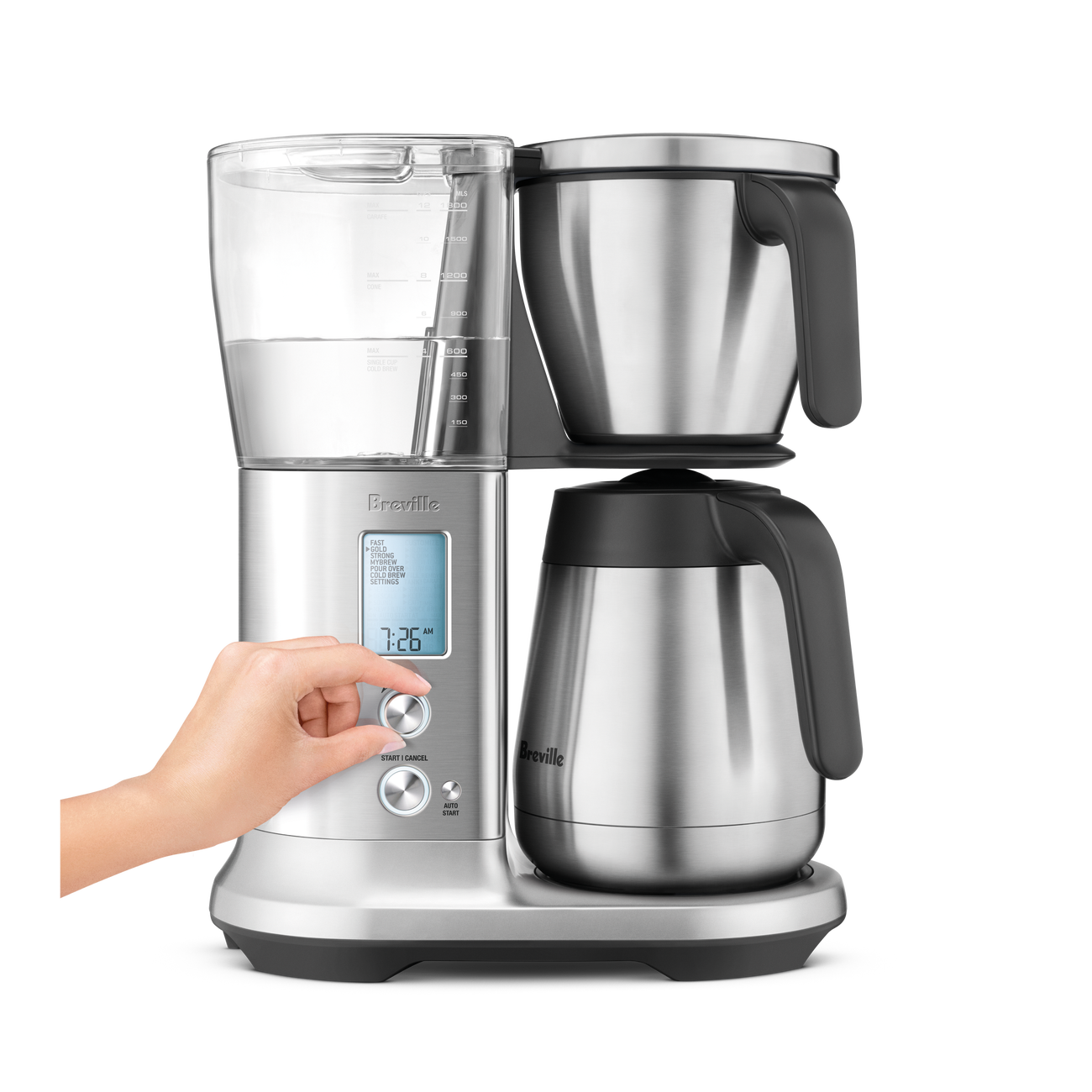 Brushed Stainless Steel Thermal Carafe only compatible with the Precision Brewer Thermal.