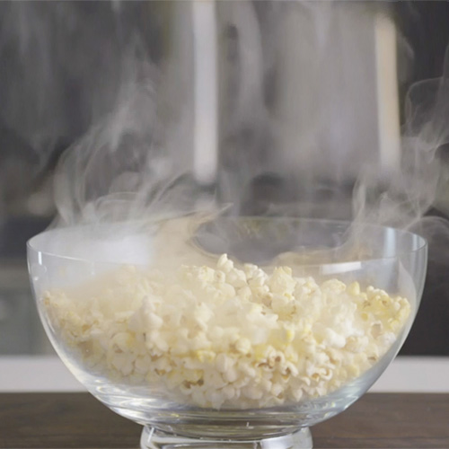 the Smoking Gun in Brushed Stainless Steel with cold smoke system