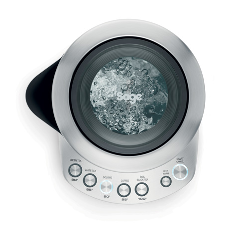 the Smart Kettle™ Kettles & Tea in Silver keep warm button