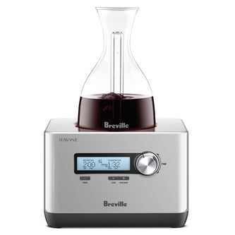 Wine bubbling and being aerated.