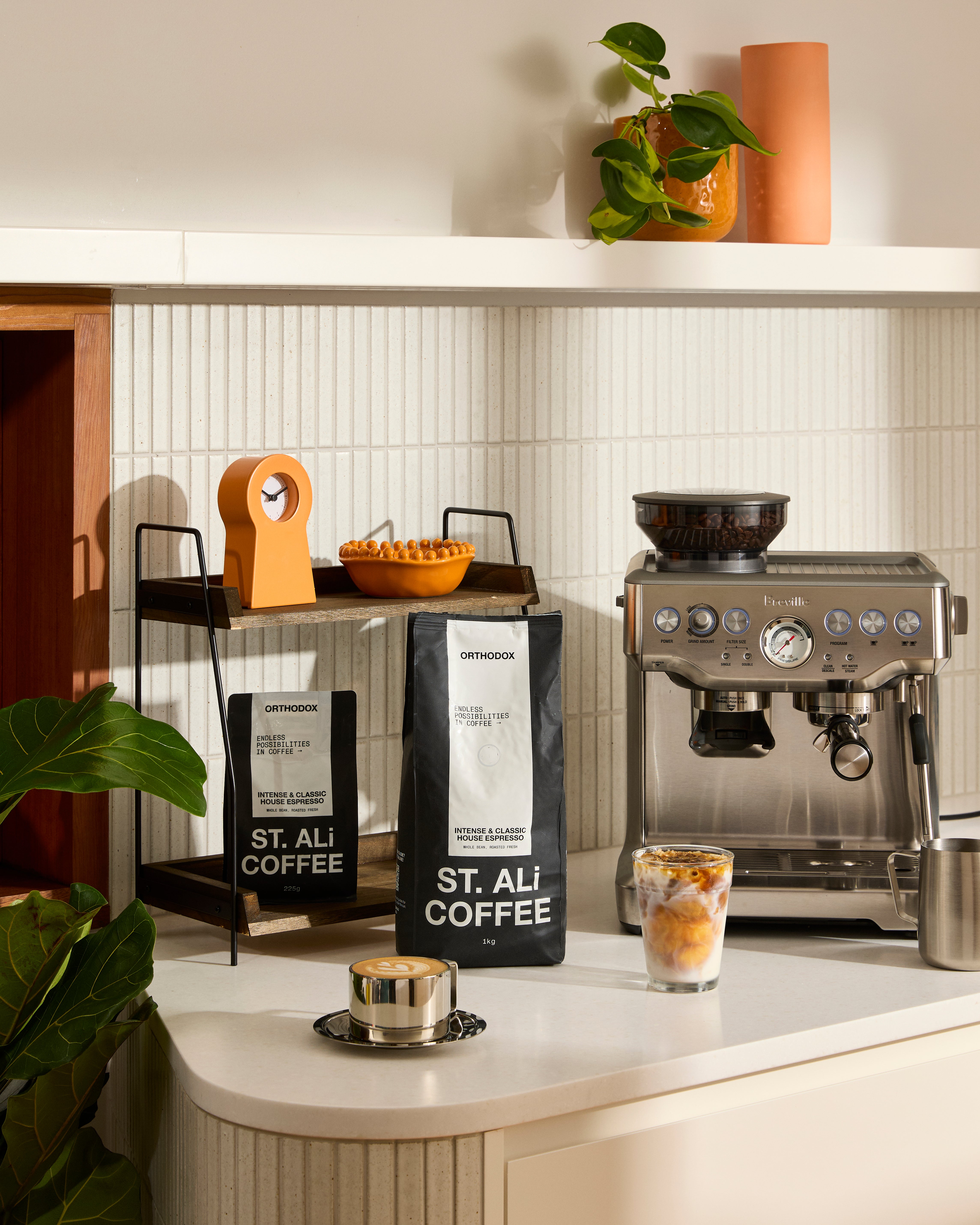 barista with beans