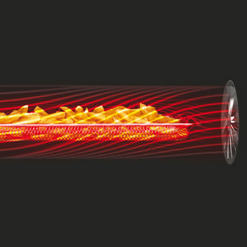 the Smart Oven™ Air Fry in Brushed Stainless Steel KONVEKTION MIT ZWEI GESCHWINDIGKEITSEINSTELLUNGEN