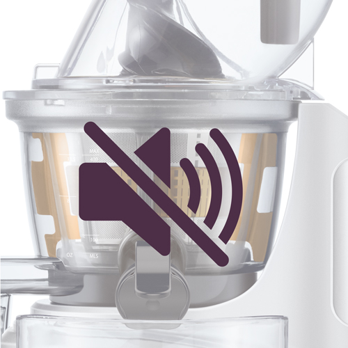 the Big Squeeze™ Juicers in Silver ultra quiet motor
