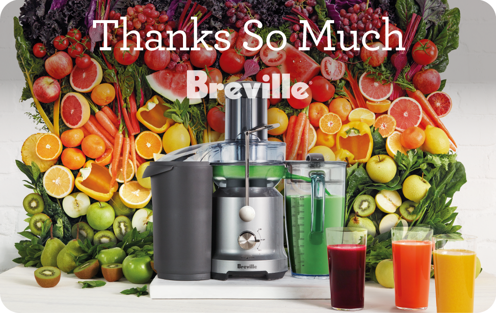 Thanks So Much gift card from Breville
