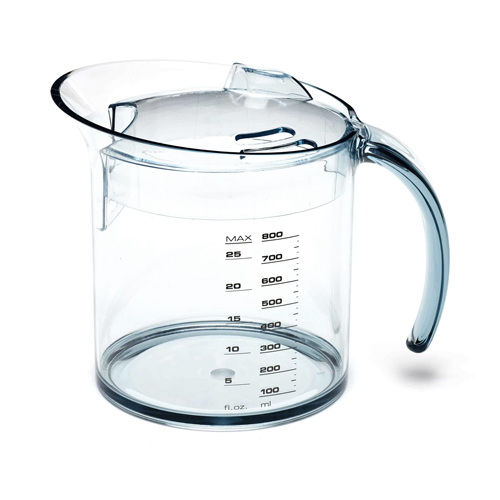 Juice Fountain Compact in silver built-in froth separator