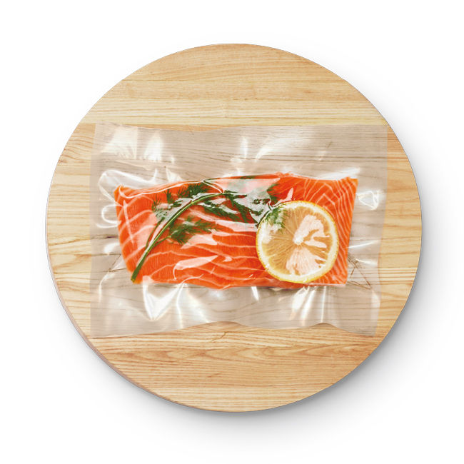 Season food and place in a bag.
