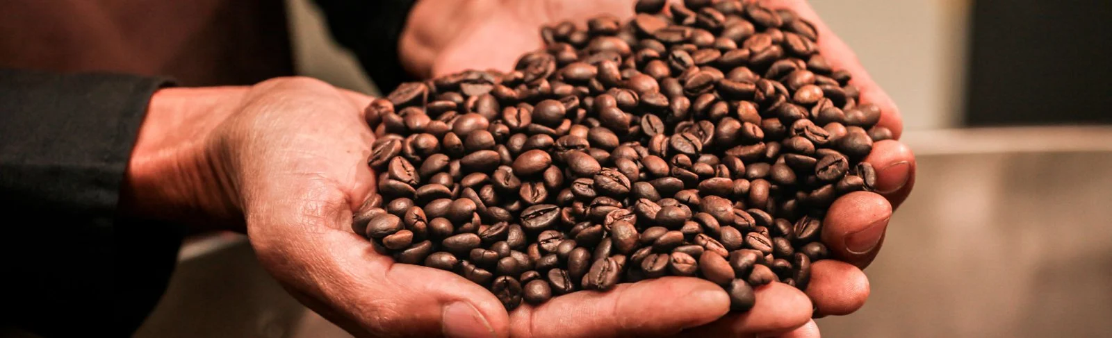 coffee beans in the shape of a heart