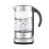 the Smart Kettle clear in brushed stainless steel boiling water