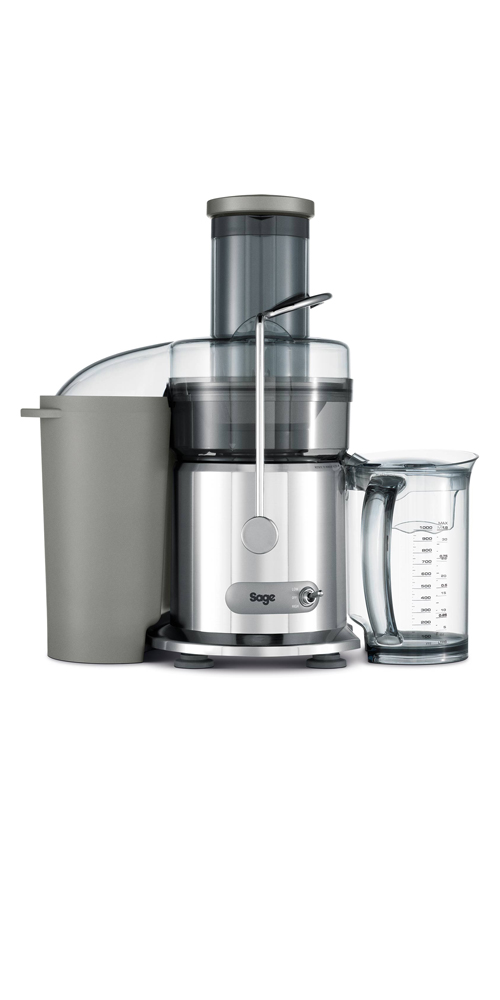 the Nutri Juicer® Extracteurs de jus en Chrome pichet avec séparateur de mousse 1 l