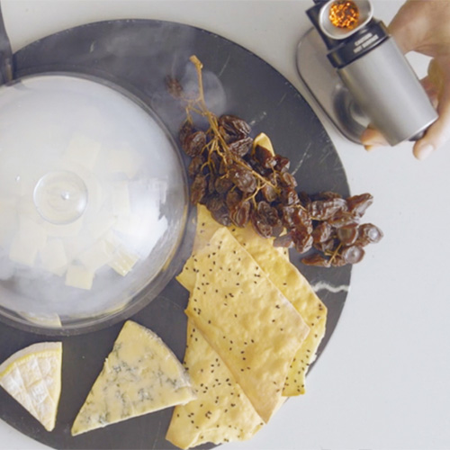 the Smoking Gun in Brushed Stainless Steel with silicon smoke tube