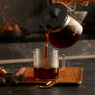 Lifestyle shot of the Spiral Luxe™ Auto Pour Over