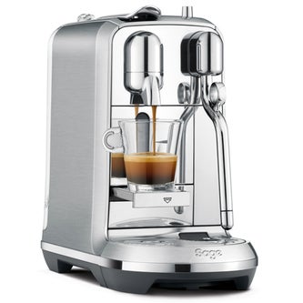 Creatista™ Plus Nespresso in Gebürsteter Edelstahl automatisches reinigungssystem