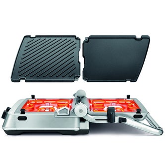 the BBQ & Press™ Grill Acciaio inossidabile spazzolato dose