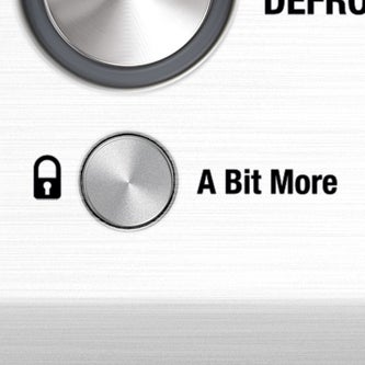 the Quick Touch in Silver a bit more button and child lock