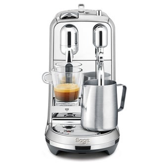 Creatista™ Plus Nespresso in Gebürsteter Edelstahl seidig-weicher mikromilchschaum