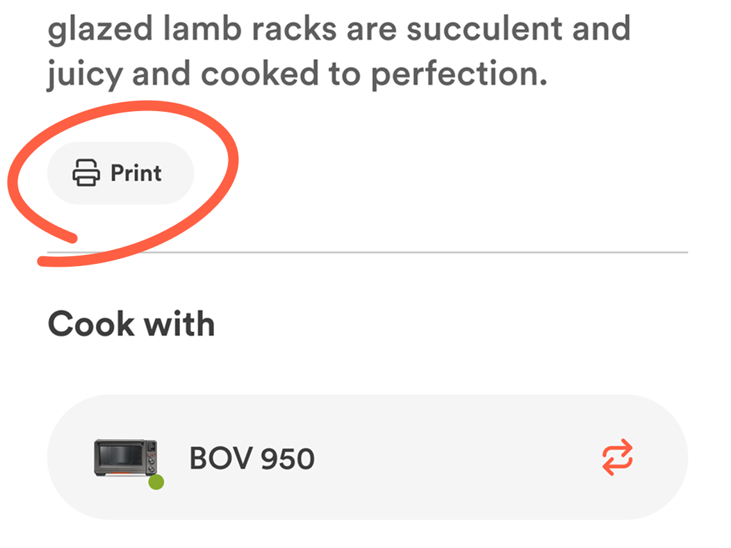 Print Recipes