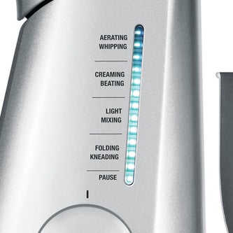 the Scraper Mixer Pro in Silver Pearl 12 speed electronic control